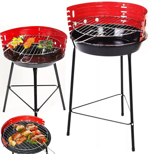 Hordozható kerti gömbgrill faszénbriketthez 32 cm állítható rostéllyal