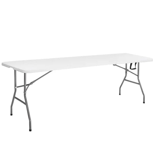 Springos® összecsukható fehér asztal 180x75 cm