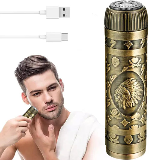 Mini férfi szakáll- és testszőrzet trimmer, USB-C tölthető, rozsdamentes penge