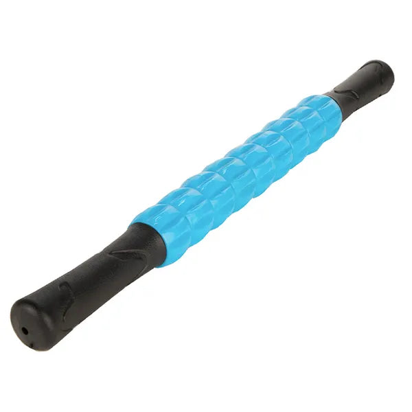 360° masszázs henger 9 görgővel, hát- és testmasszírozó, 42 cm, kék