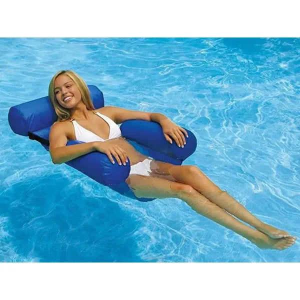 Felfújható vízi fotel matrac, 90 cm széles, medencéhez és tengerpartra
