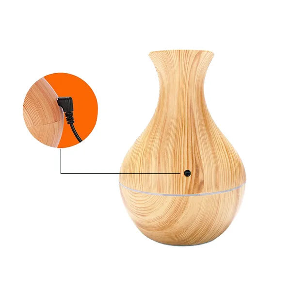 Ultrahangos aroma diffúzor és légnedvesítő, 200 ml, RGB, USB