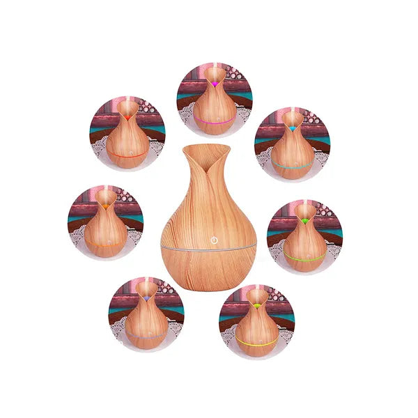 Ultrahangos aroma diffúzor és légnedvesítő, 200 ml, RGB, USB