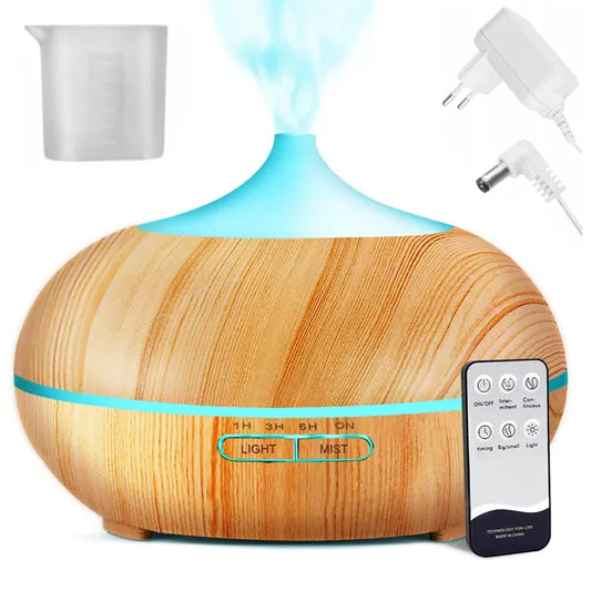 Ultrahangos 300 ml aromadiffúzor és párásító RGB fénnyel, időzítővel