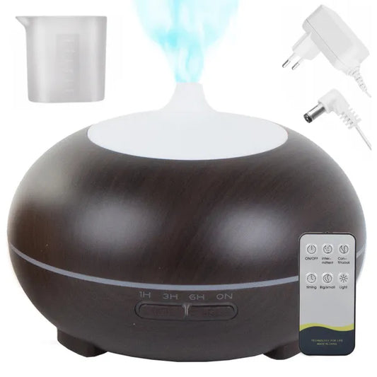 Ultrahangos aroma diffúzor és párásító 300 ml, RGB fény, távirányító