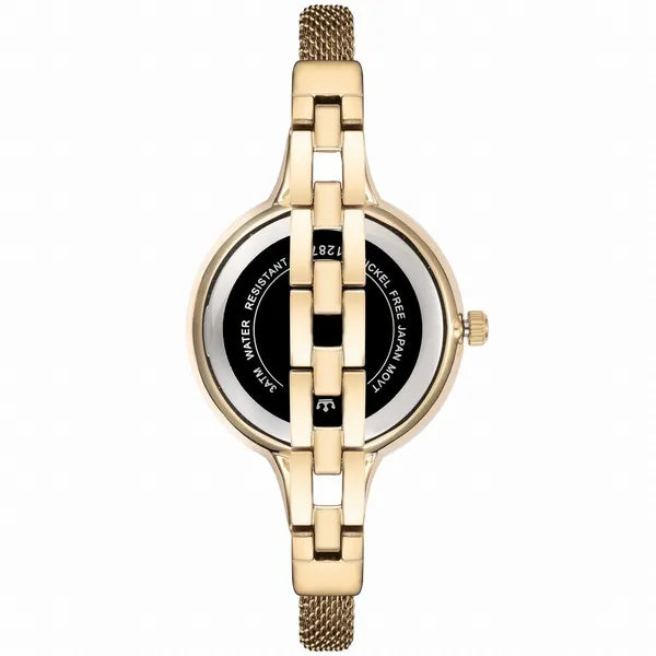 Paul Lorens női karóra, 32 mm, arany nemesacél, Miyota, ajándékdoboz