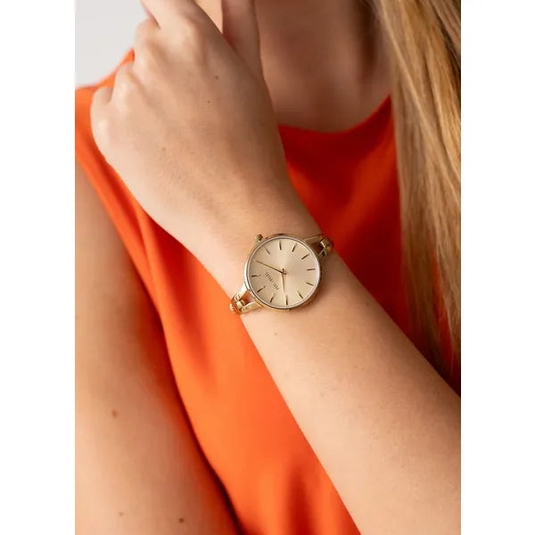 Paul Lorens női karóra, 32 mm, arany nemesacél, Miyota, ajándékdoboz