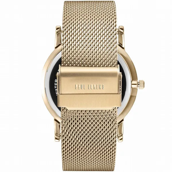 Paul Lorens női karóra, arany, mesh szíj, Miyota kvarc, 43 mm