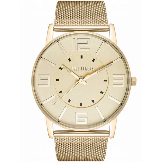 Paul Lorens női karóra, arany, mesh szíj, Miyota kvarc, 43 mm