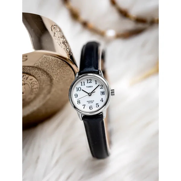 Timex Easy Reader Classic női karóra 25 mm bőrszíj WR30 fehér számlap