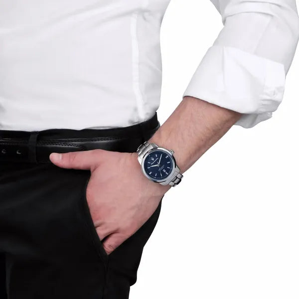 Maserati Successo férfi karóra, 44 mm, kvarc, acél, 10 ATM, kék számlap