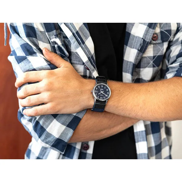 Timex Easy Reader TW2U85000 férfi karóra, kék szövet szíj, 35 mm