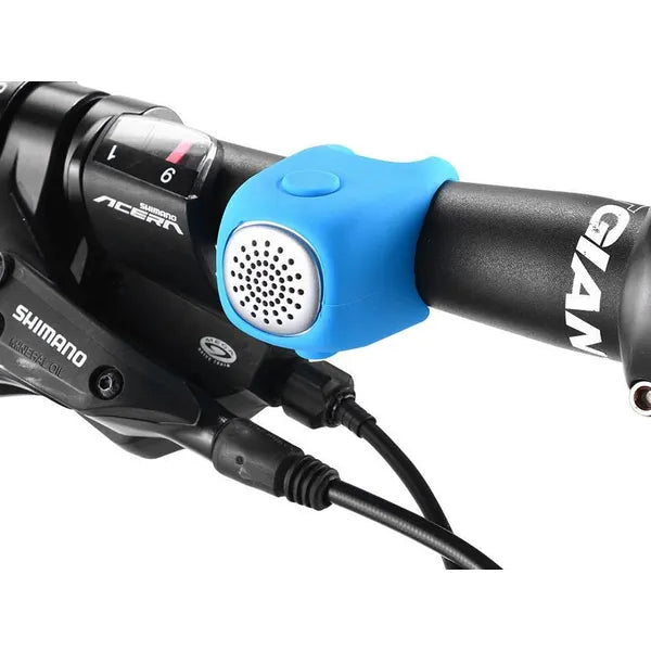 Elektromos kerékpárkürt 120 dB, vízálló, 3 hangmód, CR2032, kormányra