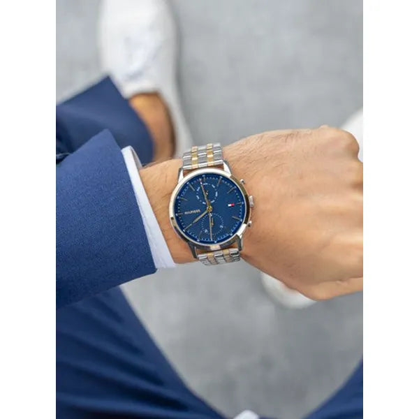 Tommy Hilfiger Legend 1710570 férfi karóra, open-heart, acél bicolor 41 mm