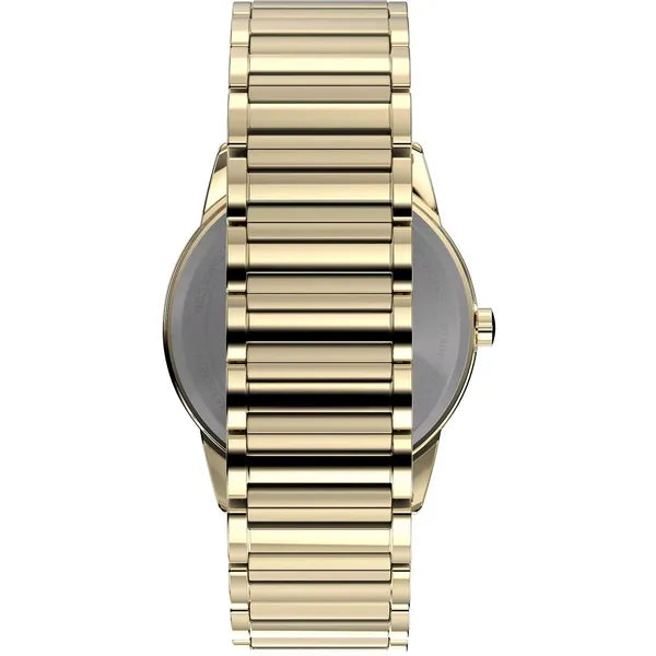 Timex Easy Reader férfi karóra, 40 mm, arany nemesacél, fehér számlap