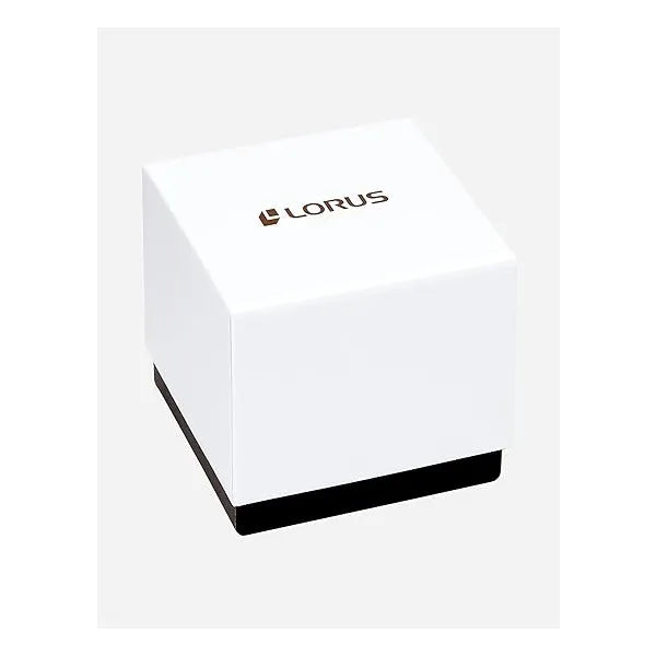 Lorus férfi kronográf karóra, ezüst-arany, 43 mm, WR100