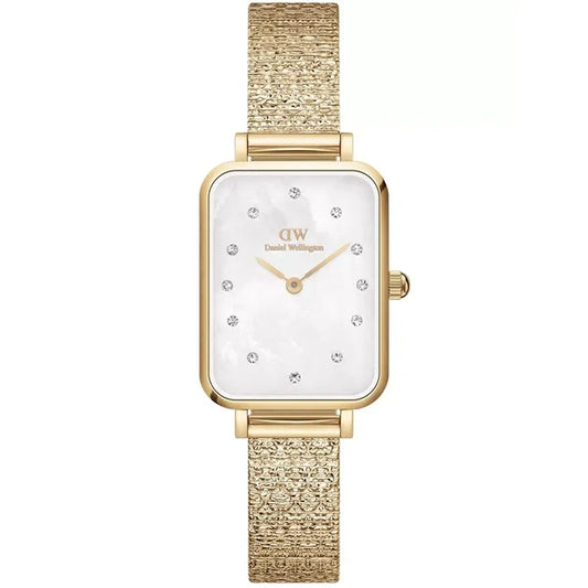 Daniel Wellington Quadro Lumine női karóra, 20 mm, arany nemesacél, gyöngyház
