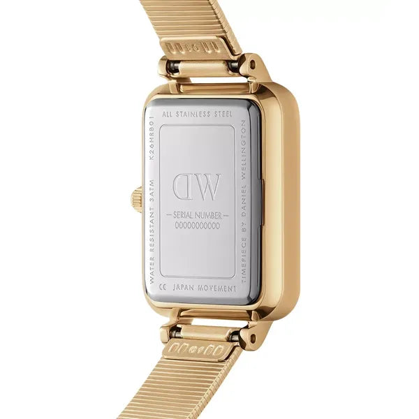 Daniel Wellington Quadro Lumine női karóra, 20 mm, arany nemesacél, gyöngyház