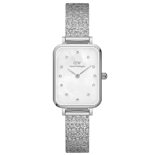 Daniel Wellington Quadro Lumine Pressed Piano 20 mm női karóra, ezüst acél