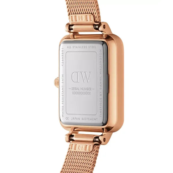 Daniel Wellington Quadro DW00100484 női karóra, rozéarany, nemesacél, 20 mm