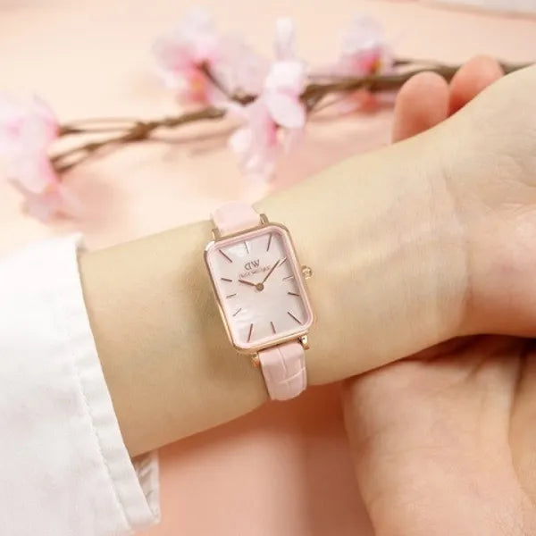 Daniel Wellington Quadro Melrose Pearl női karóra 20 mm, rózsaarany tok
