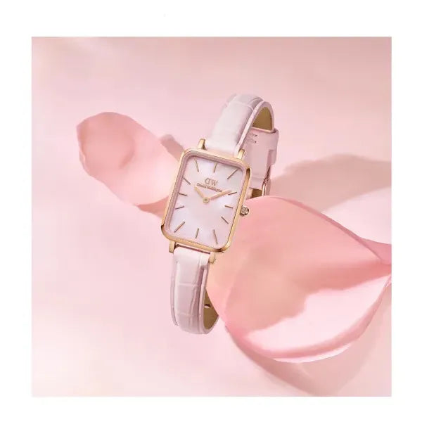 Daniel Wellington Quadro Melrose Pearl női karóra 20 mm, rózsaarany tok
