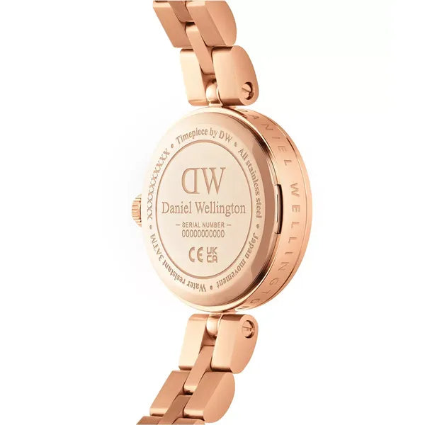 Daniel Wellington Elan Lumine női karóra, 22 mm, rózsaarany, zöld számlap