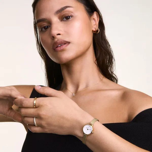 Daniel Wellington Petite Mini női karóra, arany rozsdamentes acél, 19 mm