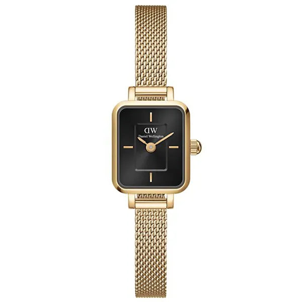 Daniel Wellington Quadro Mini női karóra, 15 mm, arany/fekete