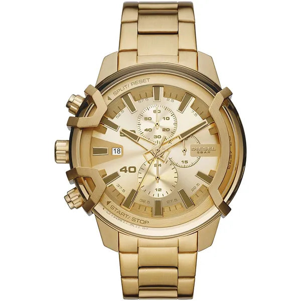 Diesel Griffed férfi kronográf karóra, arany, 48 mm, acél