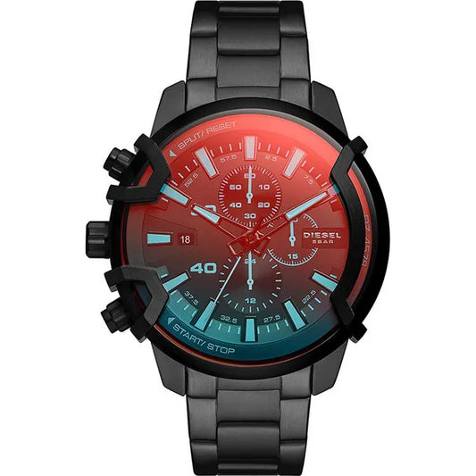 Diesel Griffed DZ4578 férfi kronográf karóra, fekete acél 48 mm