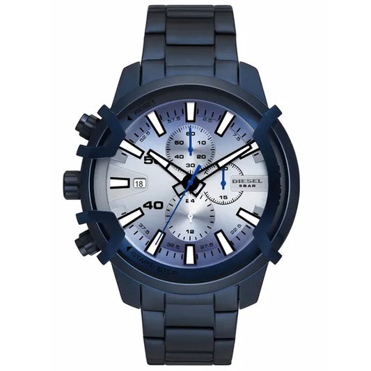 Diesel Griffed DZ4596 férfi karóra, kék acél, kronográf, 48 mm, 5 ATM