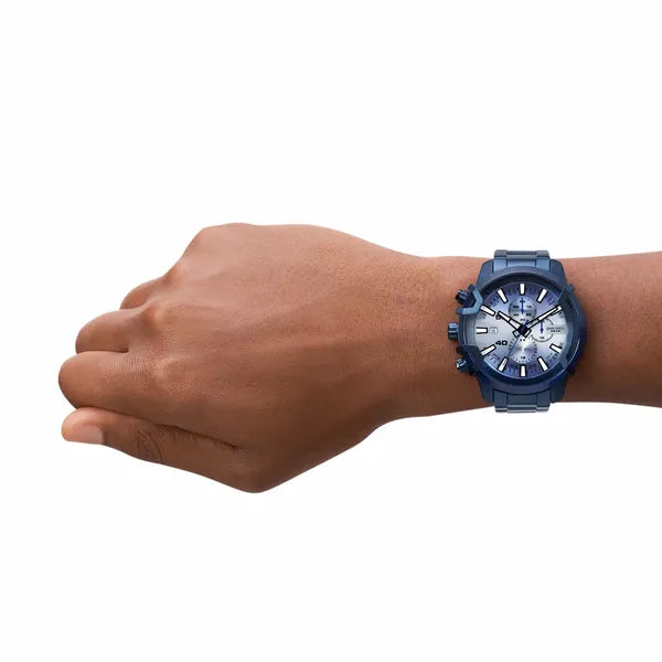 Diesel Griffed DZ4596 férfi karóra, kék acél, kronográf, 48 mm, 5 ATM