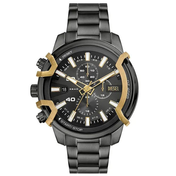 Diesel Griffed DZ4668 férfi kronográf karóra, szürke acél, 48 mm