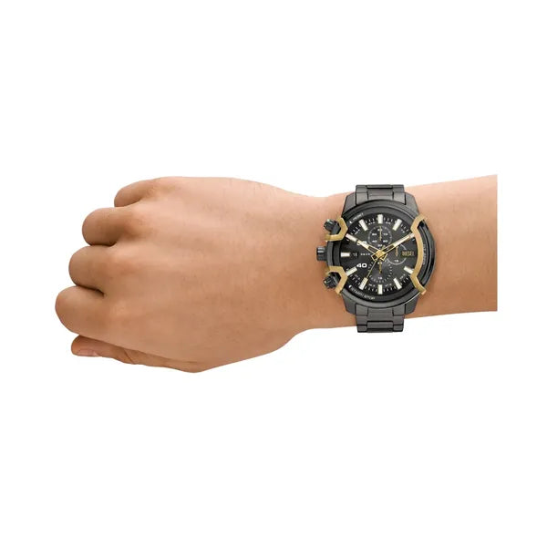 Diesel Griffed DZ4668 férfi kronográf karóra, szürke acél, 48 mm