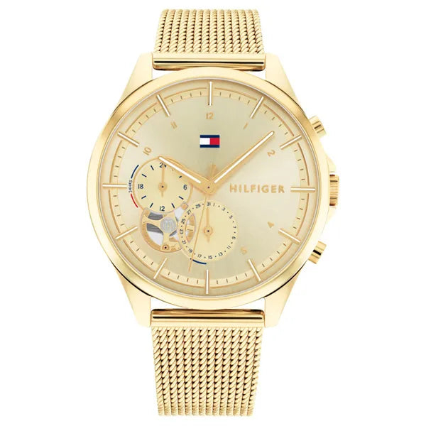 Tommy Hilfiger 1782417 Quinn női karóra arany nemesacél, dátumkijelzős, 38 mm