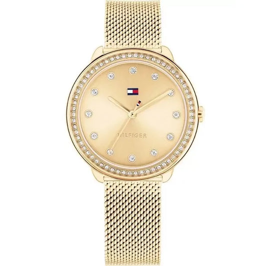 Tommy Hilfiger 1782699 Demi női arany acél karóra, 33 mm, cirkónia