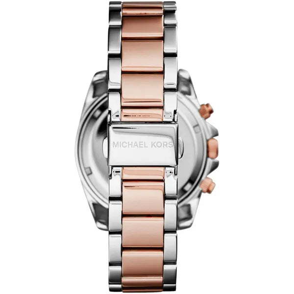 Michael Kors Blair MK6093 női karóra, rozéarany-ezüst, kronográf, WR100