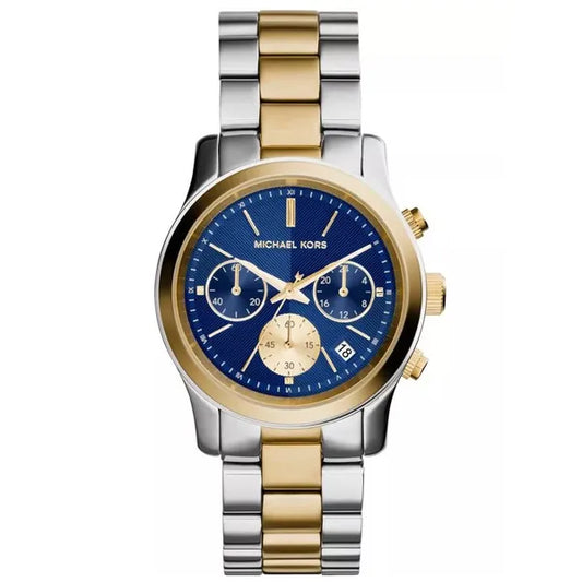 Michael Kors MK6165 Runway női karóra, kék számlap, acél/arany, 38 mm