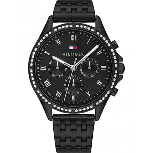 Tommy Hilfiger Ari női karóra, fekete acél, 40 mm, WR30