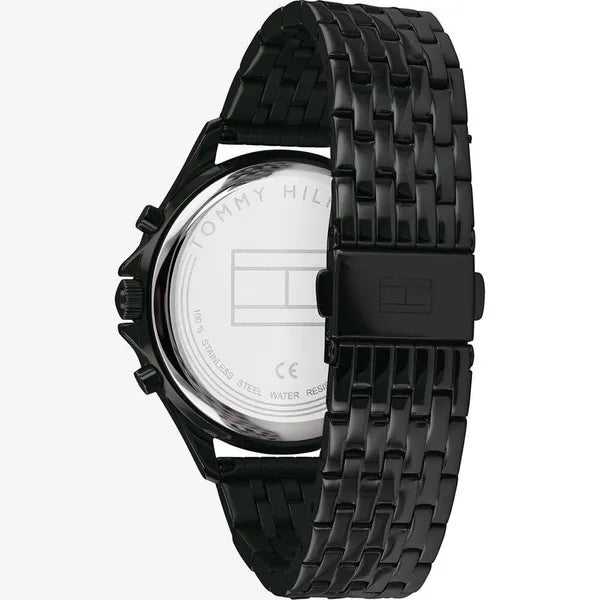 Tommy Hilfiger Ari női karóra, fekete acél, 40 mm, WR30