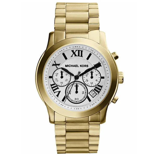 Michael Kors női karóra, arany nemesacél, kronográf, 39 mm