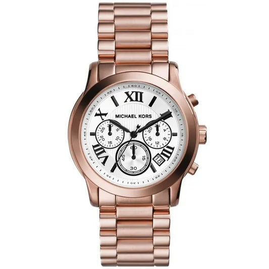 Női karóra Michael Kors MK5929 rozé arany, acél szíj, kronográf, dátumkijelző
