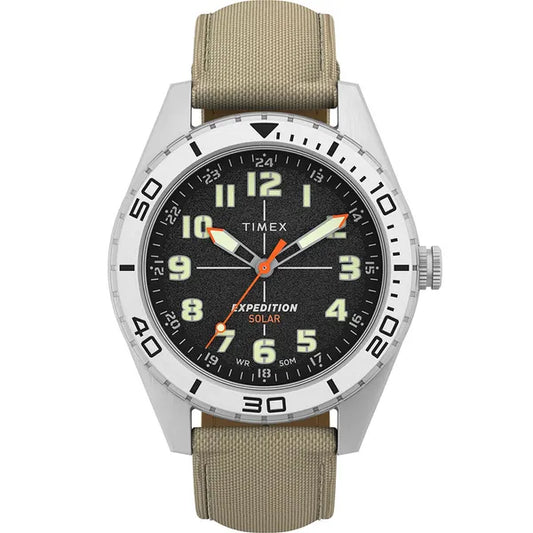 Timex Expedition Field Solar férfi karóra, 43 mm, WR50, textil szíj