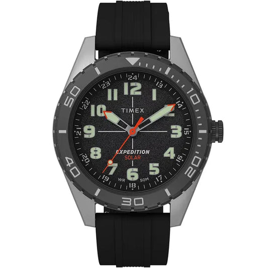 Timex Expedition Field Solar férfi karóra 43 mm, WR50, gumiszíj