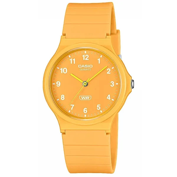 Casio MQ-24B-9B női karóra narancs műanyag tok+pánt, 36 mm WR30