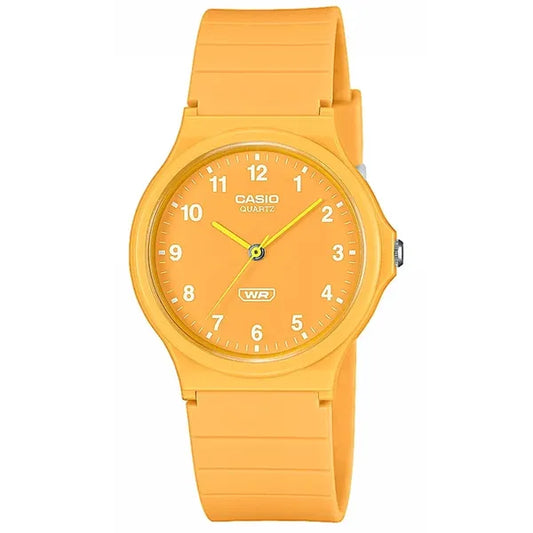 Casio MQ-24B-9B női karóra narancs műanyag tok+pánt, 36 mm WR30