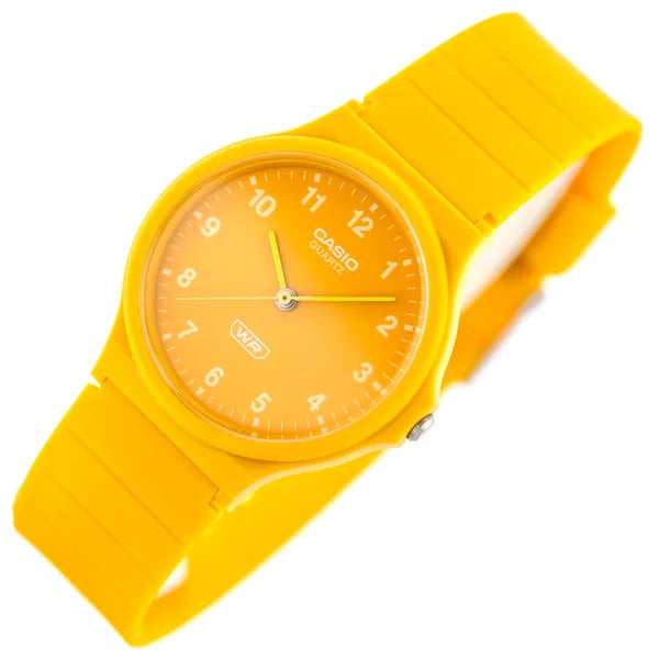 Casio MQ-24B-9B női karóra narancs műanyag tok+pánt, 36 mm WR30