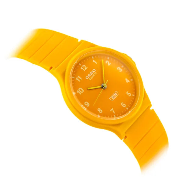 Casio MQ-24B-9B női karóra narancs műanyag tok+pánt, 36 mm WR30
