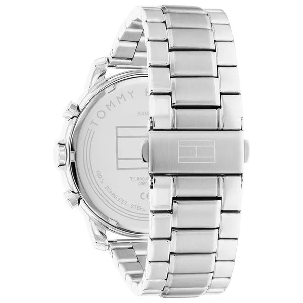 Tommy Hilfiger Jameson férfi karóra, 46 mm, ezüst acél, 5 ATM